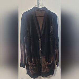 Ombre Velour Cardigan